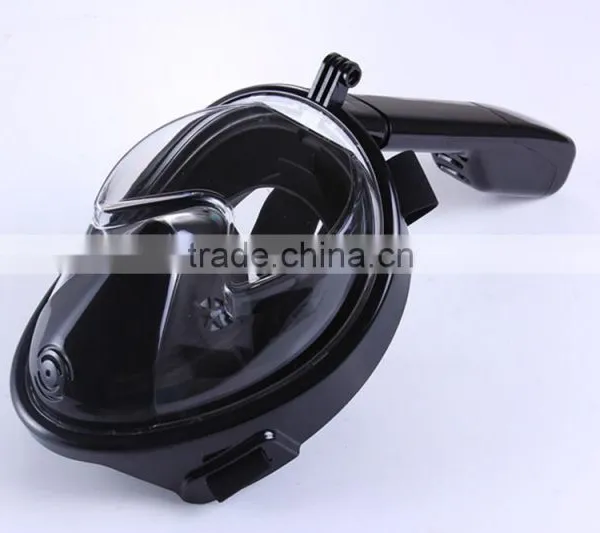 High Quality Silicone Full Face Diving Mask 180 Degree Snorkel Mask Snorkel for Mask With Gopro Mount photo-3