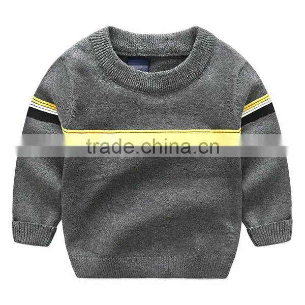 Factory Supply Hand Knit Baby Boys Sweater Design