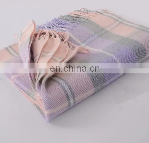 New Autumn And Winter Cashmere Scarf Magic Color Plaid Print Scarf photo-3