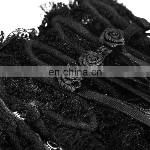 Gothic Lolita Punk Rave Lace 3-in-1 Wristband-choker-head Wear LS-043 photo-2