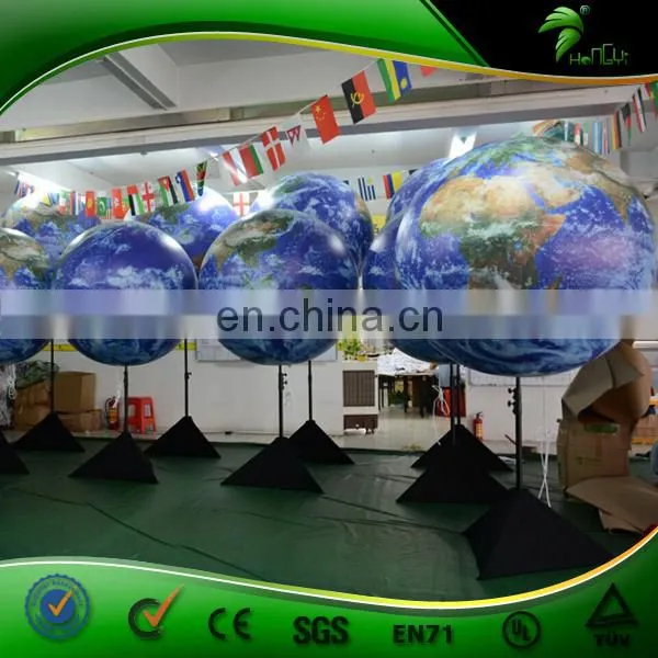 New Design Inflatable Earth Balloon With Tripod Stand and LED Light for Advertising and Promotion photo-2