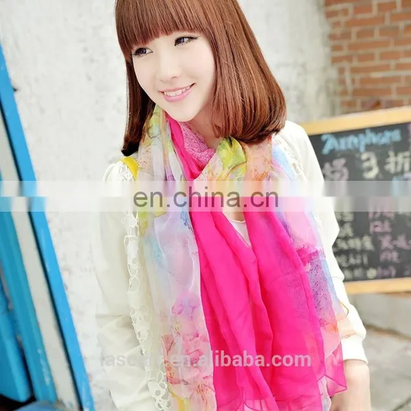 2015Elegant and Fashionable Women's Scarf Beach Dress Autumn Purple photo-3