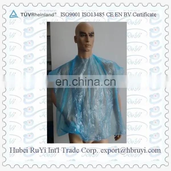 Disposable Plastic Hair Coloring Cape for Salon Using photo-2
