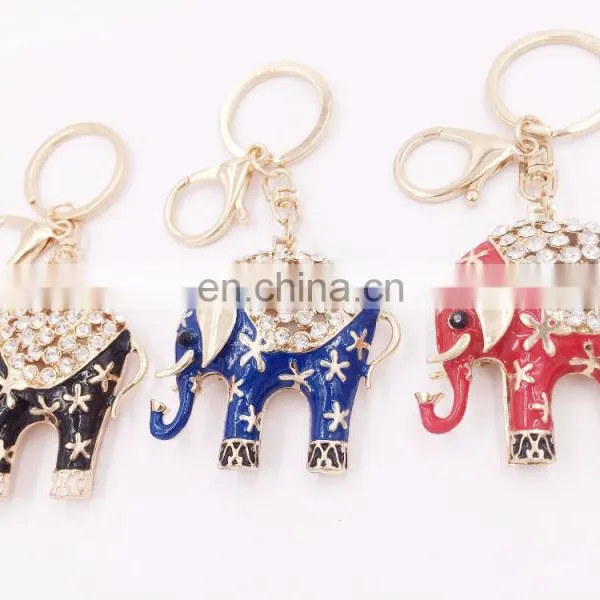 Animal Auspicious Elephant Key Chains Car Keyring Handbag Pendant Jewelry Ornaments photo-6