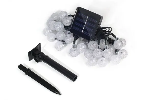 Crystal Ball Solar String Light 6M 30LEDs Waterproof Outdoor Garden Light Party Wedding Holiday Christmas Light 4.8M photo-5