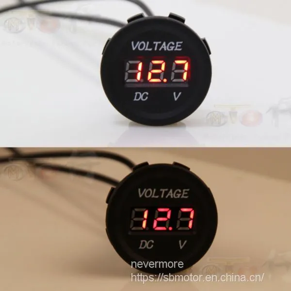 Spirit Beast Motorcycle Modified LED Digital Display Instruments Volt Meter For12-24V High Precision Waterproof ER308 photo-2