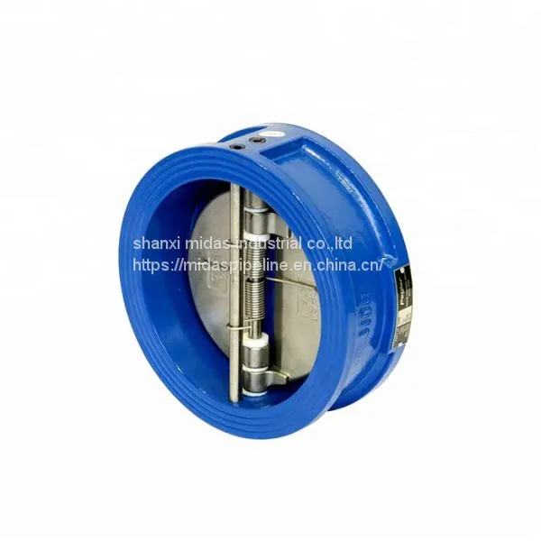 China Cast Ductile Iron Wafer Type Double Door Check Valve Manufacturer photo-3