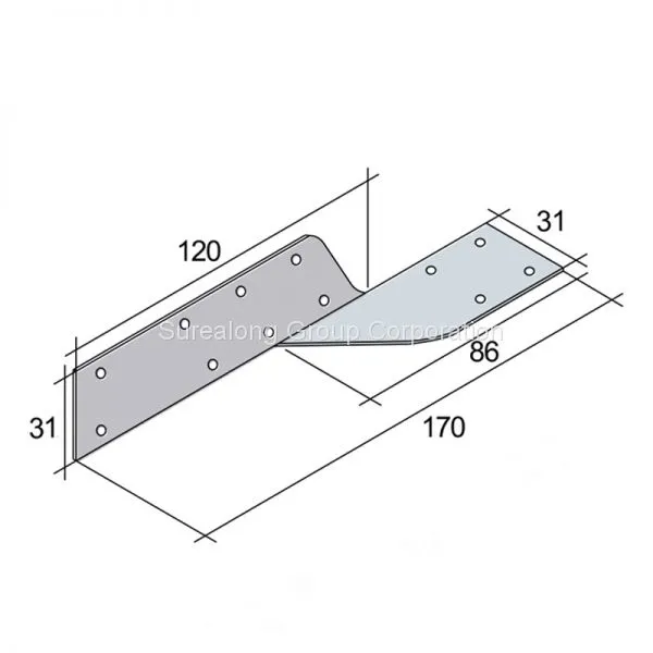 Galvanized Steel Building Material Timber Connector Hurricane Ties