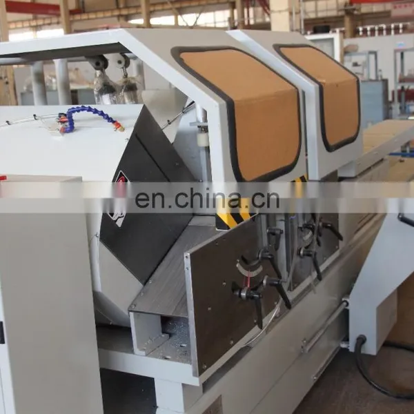 Latest Window and Door Making Machine CNC Control Automatic Double Head Cutting Saw for Aluminum Profile photo-7