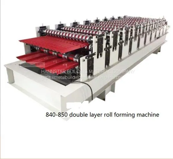 Roll Forming Machine Color Steel Tile Machine Two Layers 840-850 photo-4