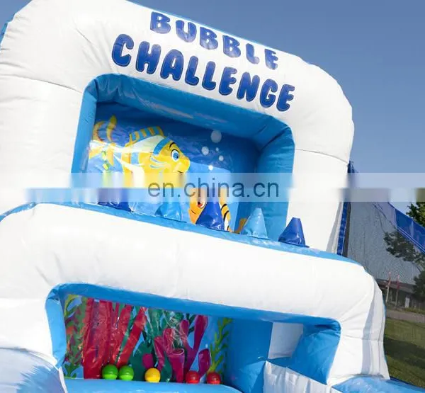 Seaworld Themed Inflatable Carnival Games Set Big Mouth Baseball Basketball Challenge Game For Children photo-6
