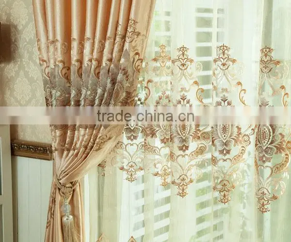 Luxury Drapery,luxury Embroidered Jacquard Curtains/voile Curtain photo-4
