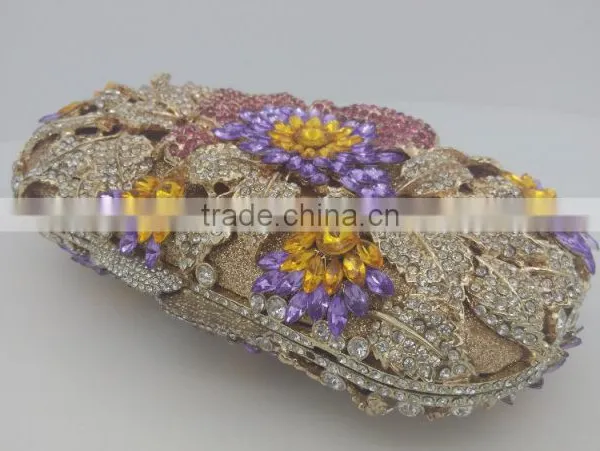 Diamond Metal Frame Luxury Evening Party Clutch Bag For Women photo-2