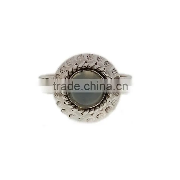Oval Shaped 925 Silver Ring