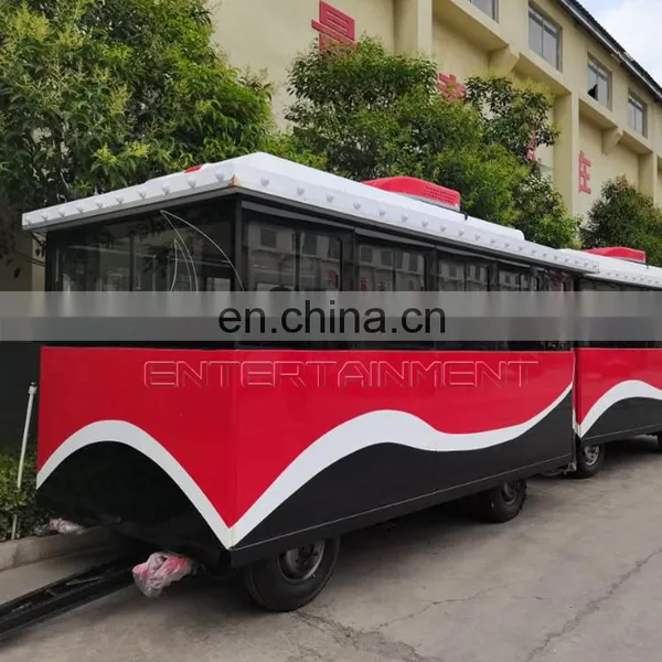 Scenic Amusement Park Fairground Attractions Rides Road Sightseeing Tourist Trackless Train photo-5