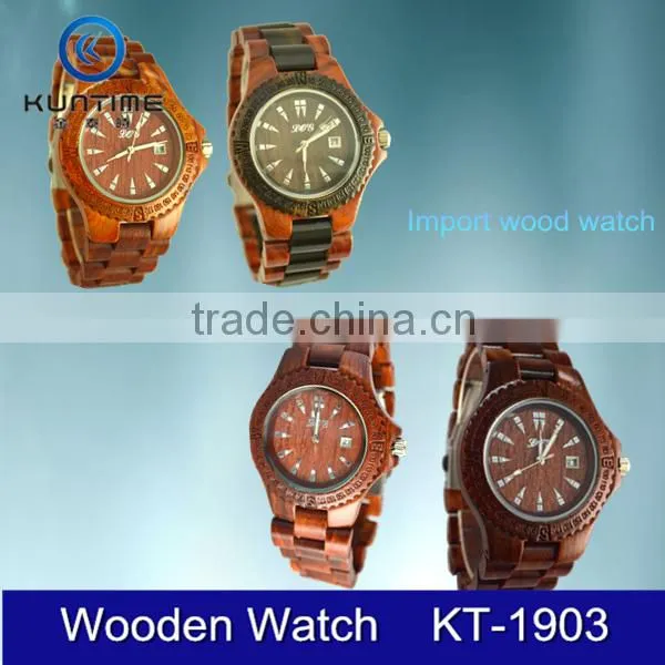 Hot Selling Vogue Import Wood Men Watch Wood Fashion Quartz Watch photo-2