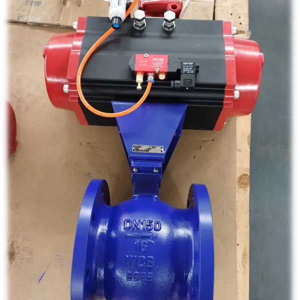 V-Type Ball Valve With 316 Stainless Steel Body for Paper Pulp Control