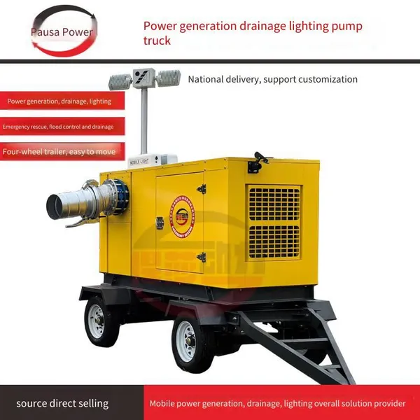 Hansha High-flow Emergency Flood Control Pump Truck, Municipal Flood Control Diesel Pump, Mobile Emergency Drainage Flood Control Pump Truck photo-5