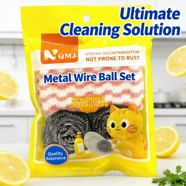 Kitchen Cleaning Supplies Set Microfiber Cloth Dish Wash Stainless Steel Scourer