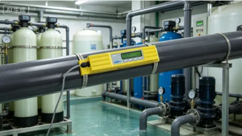 Ultrasonic Flow Meter Clamp On Inline Flow Meter Fixed Installation Water Flow Monitoring U1000 V2