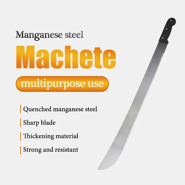 Big Machete Carbon Steel Blade, Machetes for Farming and Grass Weeds Removal