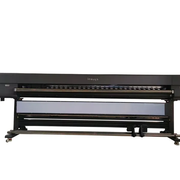 Impresora UV de bobina a bobina de 3,2 m con rodillos de pinza para impresión de luz de fondo