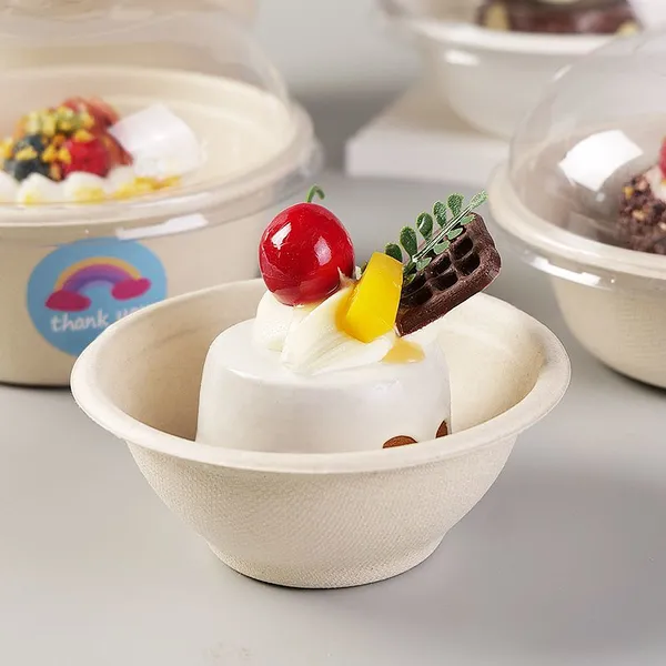 Pulp Small Bowl for Ice Cream Shops, Shaved Ice Stands, and Takeaway Dessert Packaging photo-5