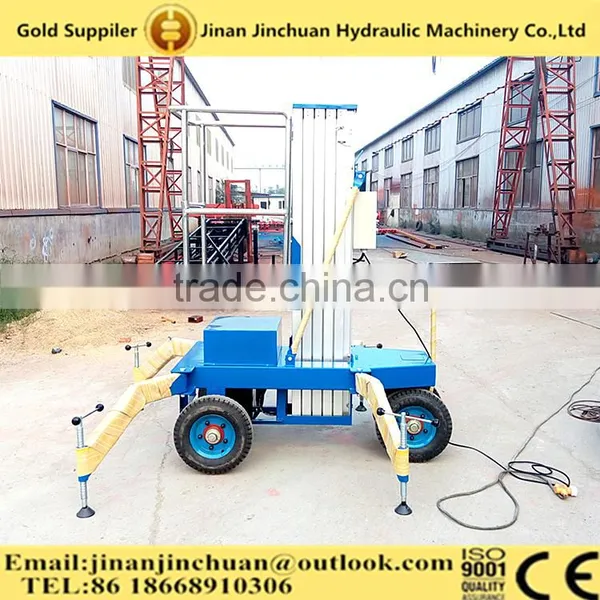 High Quality Single Mast Aluminium Alloy Hydraulic Lift Platform photo-5