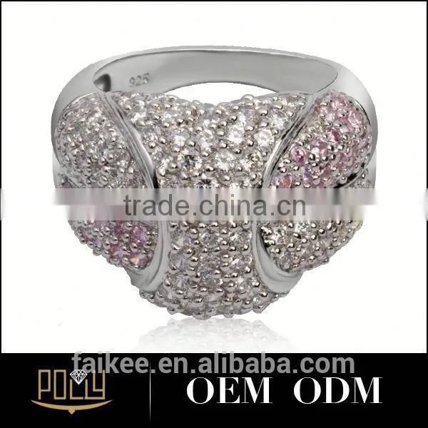 New Fashion Simple Couple Ring Sterling Silver Jewelry Engagement Ring in 916 Gold photo-2