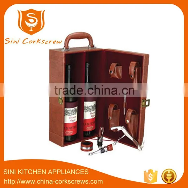 Custom Leather Box Wine Box Wine Opener Gift Sets photo-2