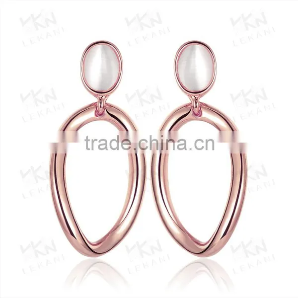 Wholesale Favtory 18K Gold Silver Plated Hoop Ring Earring Women Fashoin Earring photo-3