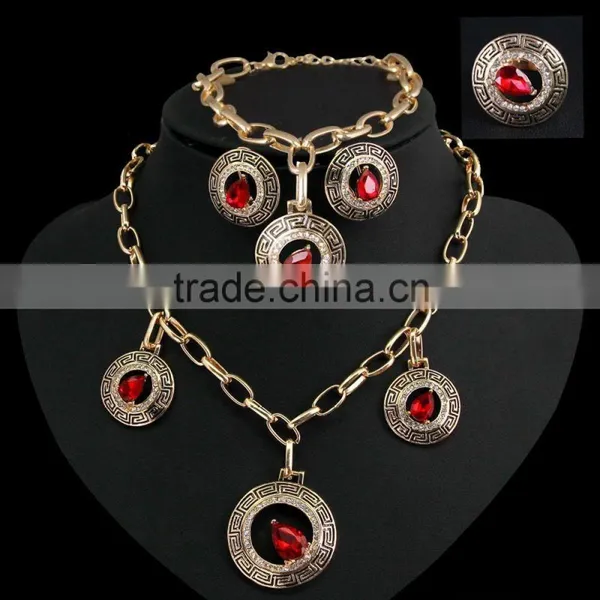 New Design And Gold Plated Jewelry Set Wholesale African Costume Jewelry Set photo-2