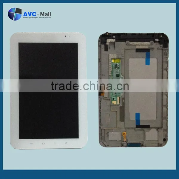 LCD Screen and Digitizer Assembly With Frame Samsung Galaxy Tab P1000 White
