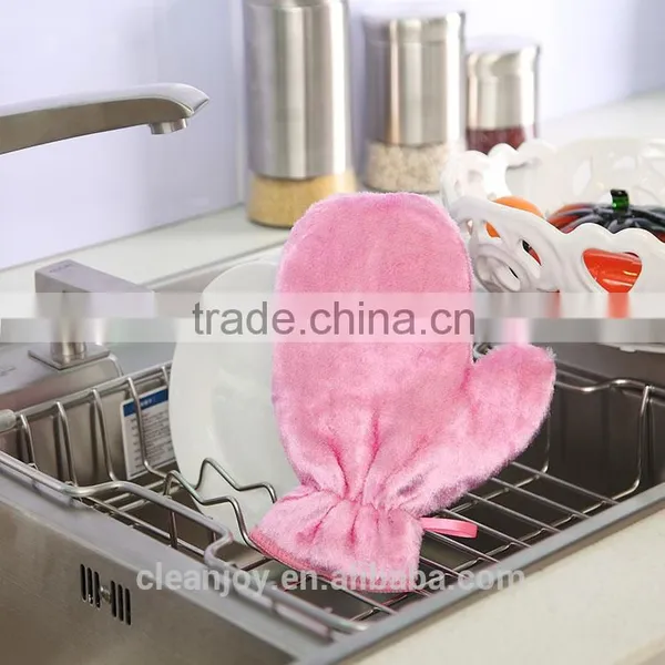 Magic Waterproof Oil Dishwashing Cleaning Gloves Wood Fiber China Supplier photo-6