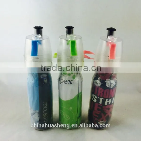 500ml Double Wall PE Clear Mist &sip Cool-Keeping Water Bottle photo-2