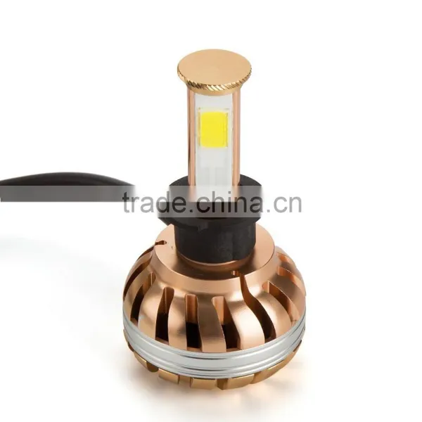 Fashion and Smart Design Luxury Gold Single Lamp H3 40w Led Headlight Kit Used on Cars photo-6