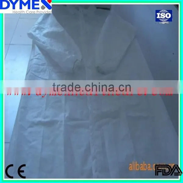 SMS Good Quality Disposable Waterproof Lab Coat With Snaps photo-2