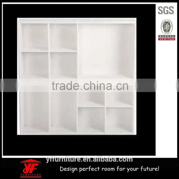 WOODEN WALL FLOATING UNIT STORAGE DISPLAY SHELF BOOKCASE photo-2