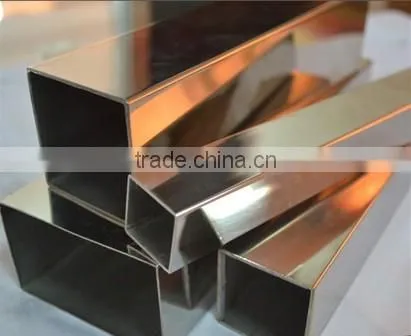 welded decoration SS304 stainless steel square rectangular pipes