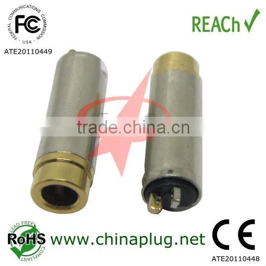 Mini female plug computer audio jack connector