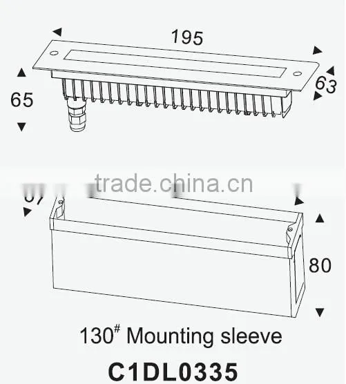 6W IP65 Aluminum Outdoor Waterproof Recessed Wall Light photo-2