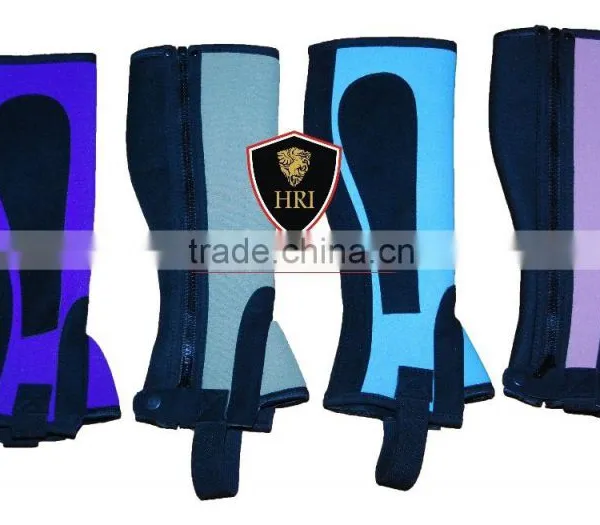 Neoprene Mini Chaps / Horse Riding Half Chaps / Horse Riding Multi Color Half Chaps/Gaiters