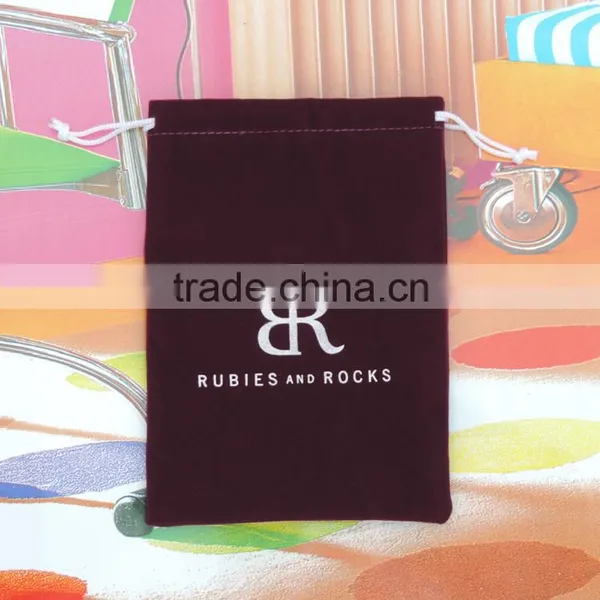 High Quality Fancy Velvet Cremation Urn Bag Pouches With Very Strong Ropes photo-3