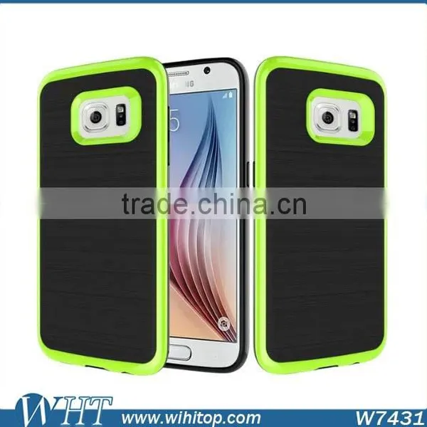Hybrid TPU PC Brushed Slim Armor for Samsung Galaxy S7 S7 Edge Phone Case photo-6