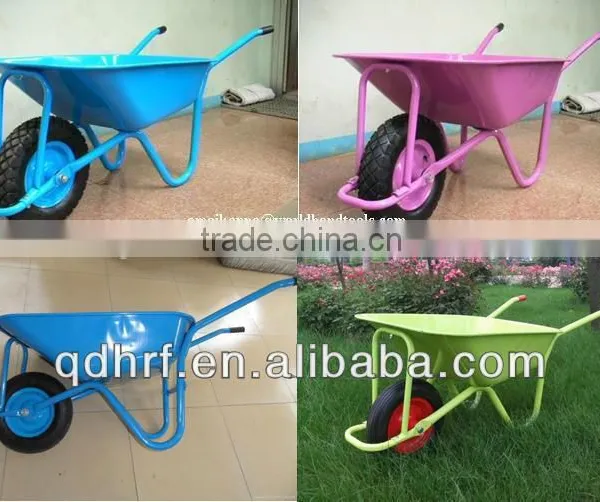 High Quality Wheelbarrow WB5009 With Single Solid Wheel and Galvanized Tray photo-4