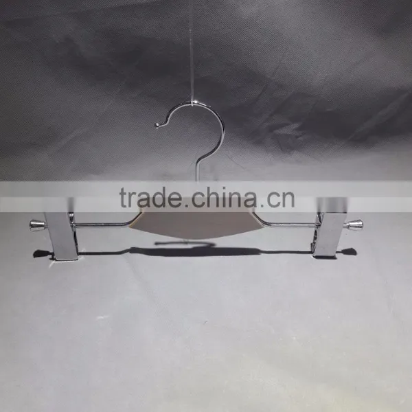 High Quality Wooden Pant Hanger With Flat Clips