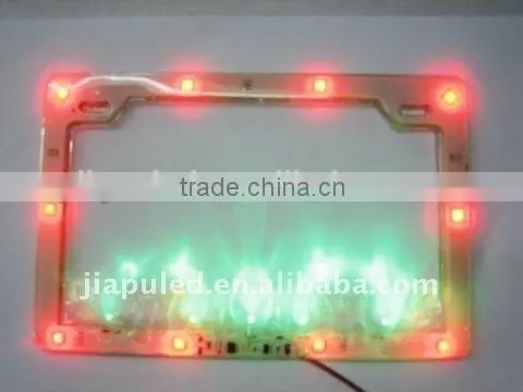 Digital SMD LED license plate frame for car/bus license