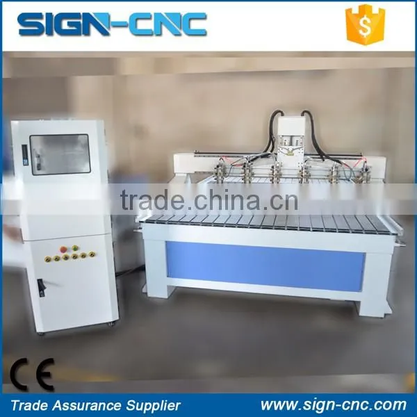 2016 New Machine Multi Spindles Wood Working Machine , 4 Axis 3d Cnc Router for Wood Arts photo-4