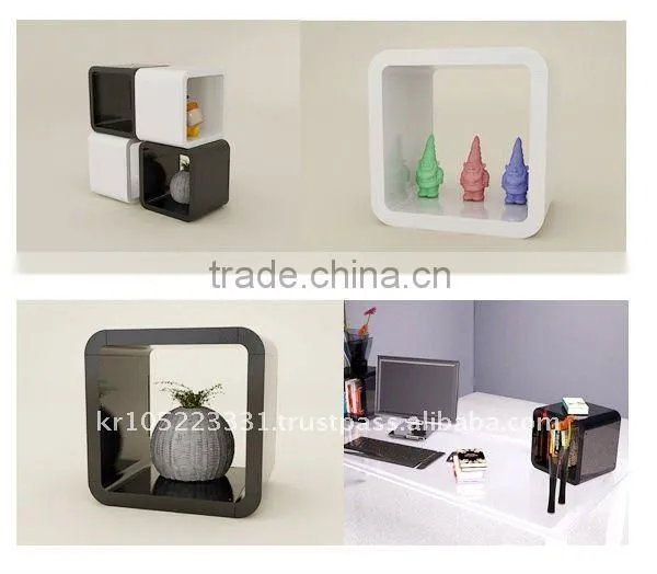 ABS High Glossy Cube Wallshelf photo-2