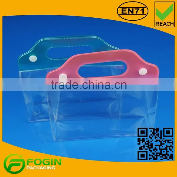 PVC Bag With Button for Cosmetic Collection Bag photo-3